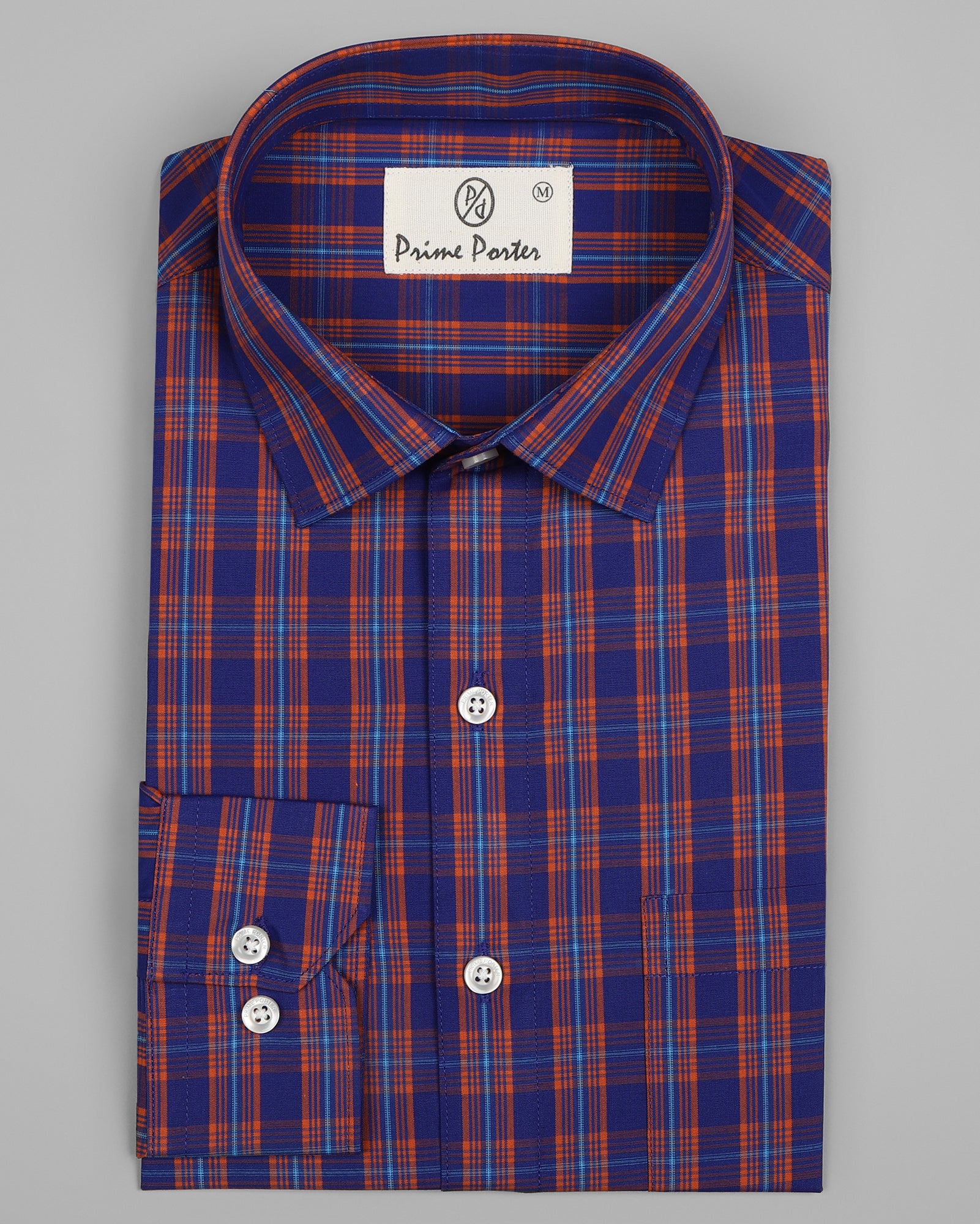 Cotton check online shirt