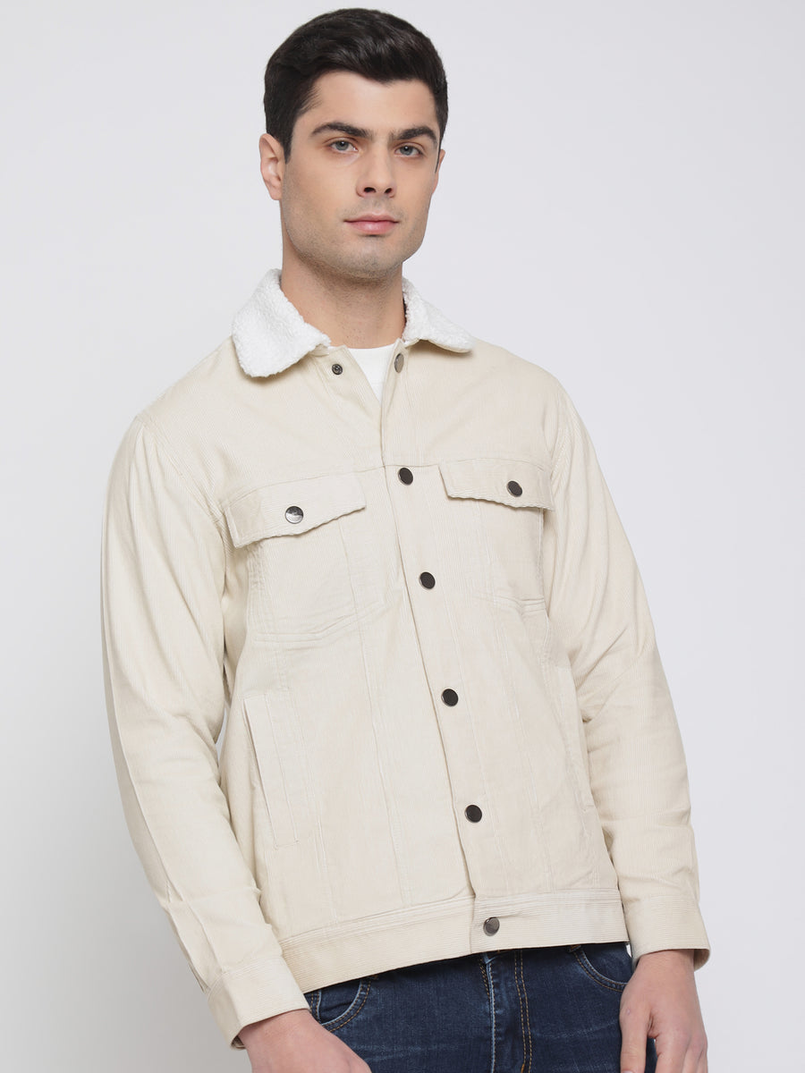 White on sale corduroy jacket