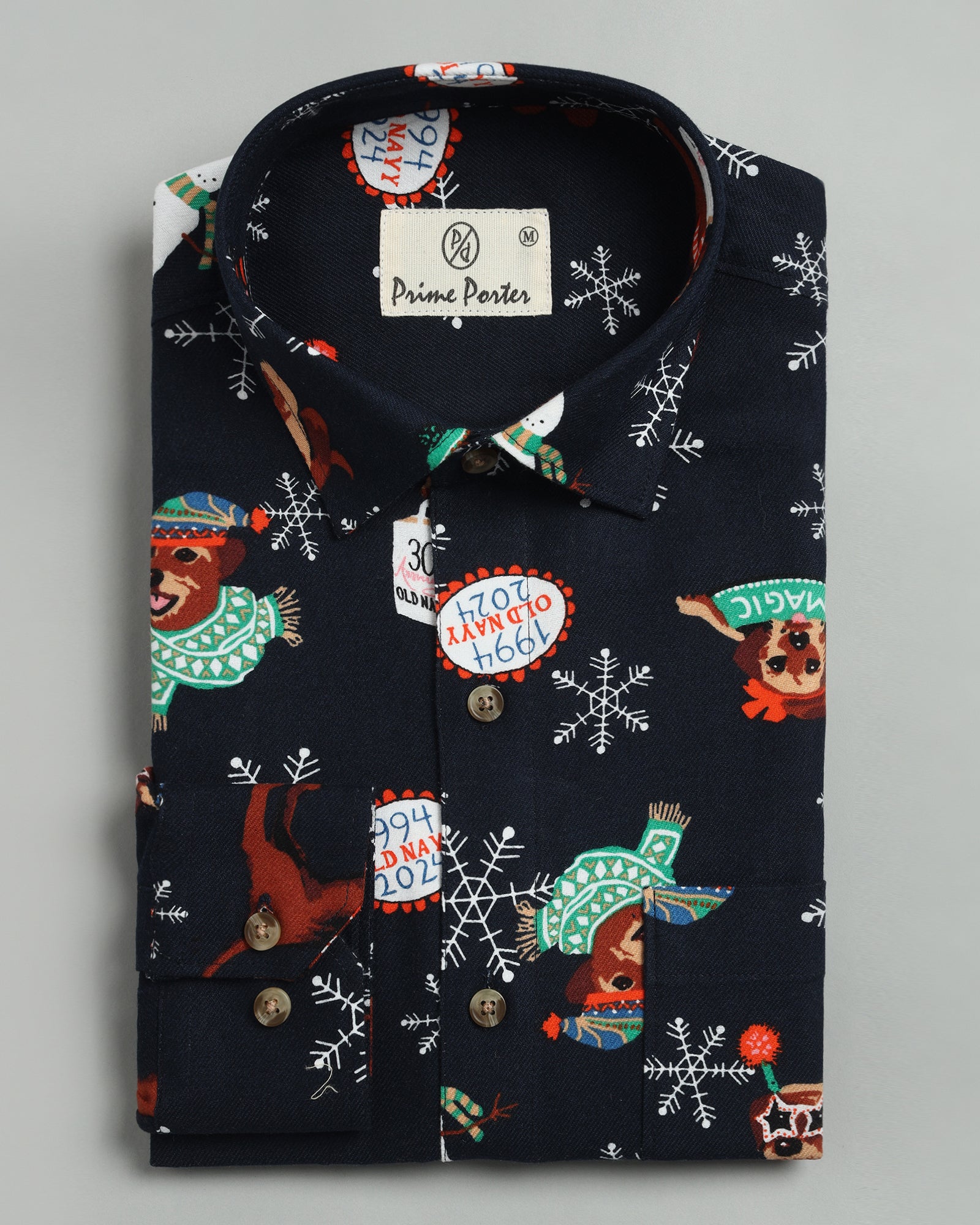 Magical Christmas Printed Flannel Shirt