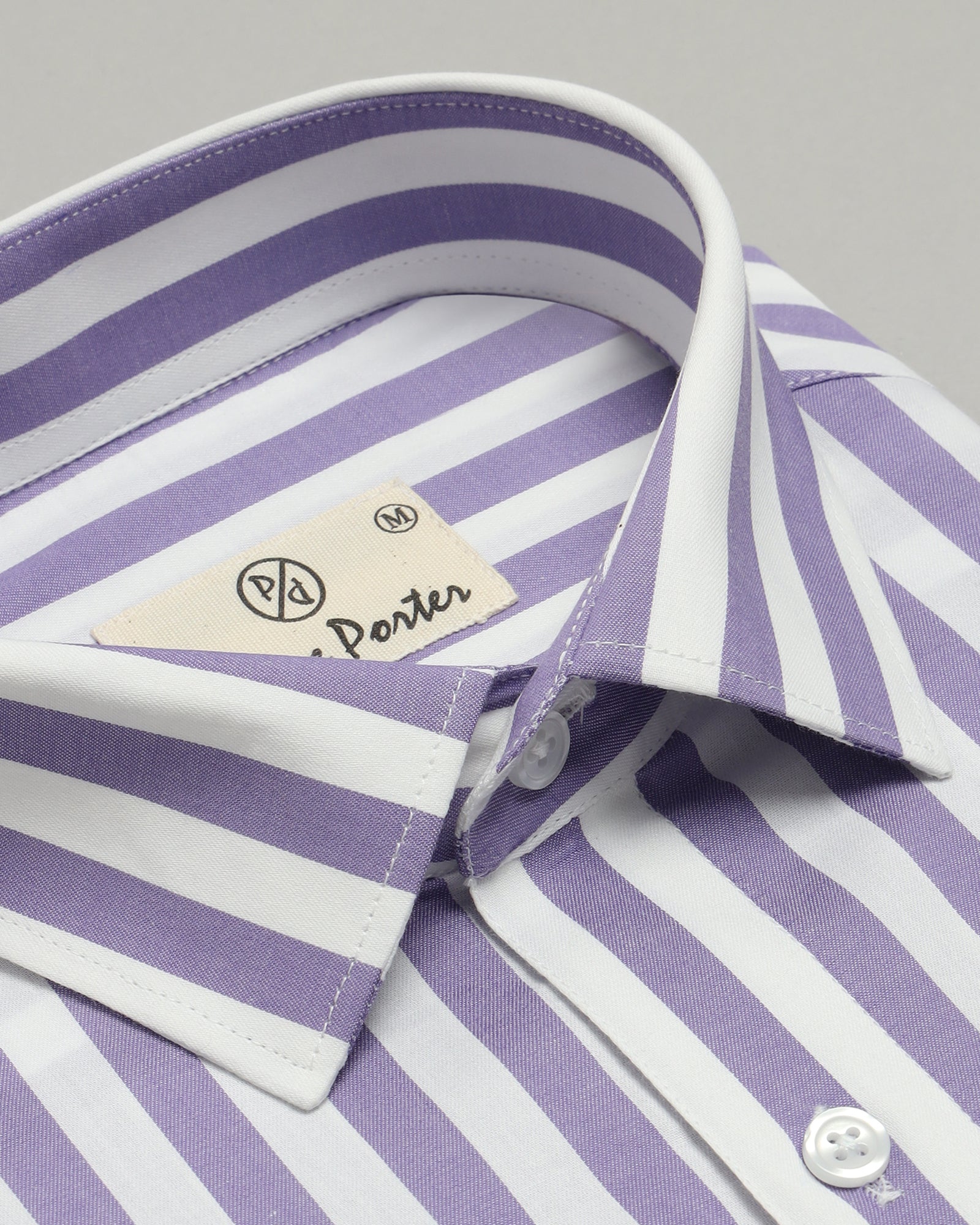 Light Purple Striped Shirt