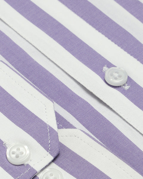 Light Purple Striped Shirt