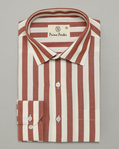 Rust Striped Shirt