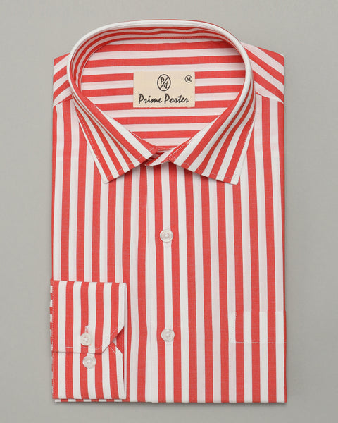 Crimson Striped Shirt