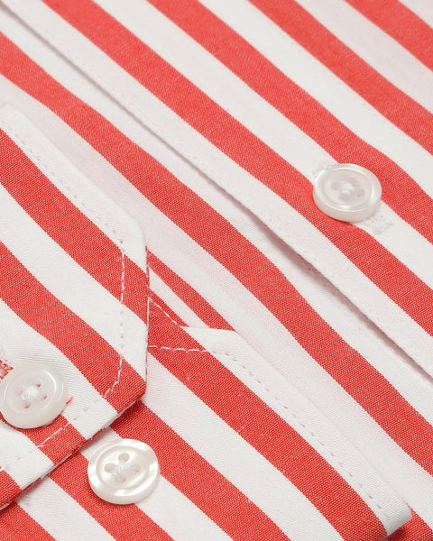 Crimson Striped Shirt