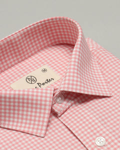 Pink Gingham Checked Shirt