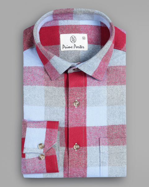 Cherry Cotton Flannel Shirt