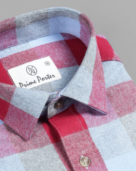 Cherry Cotton Flannel Shirt