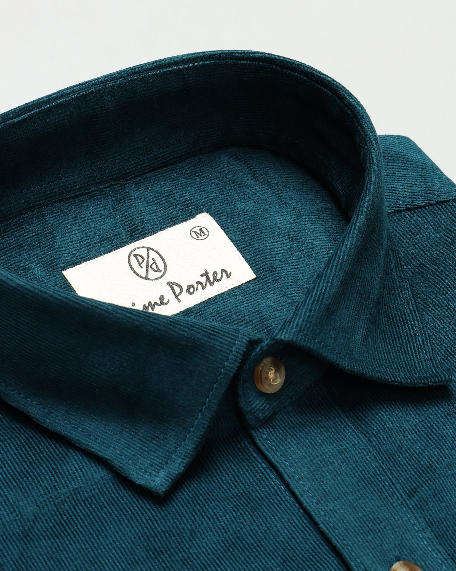 Teal Green Corduroy Shirt