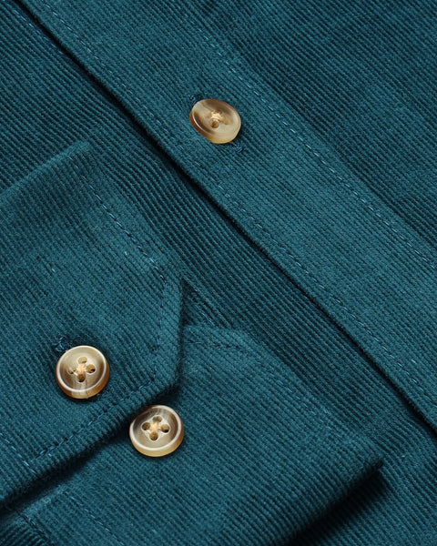 Teal Green Corduroy Shirt