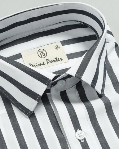 Monochrome Striped Shirt