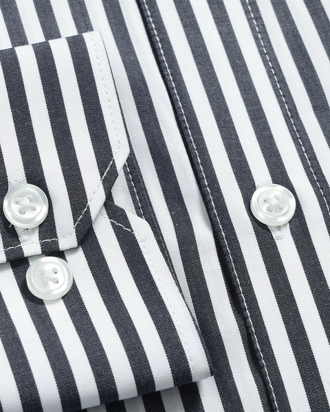 Grayscale Striped Shirt