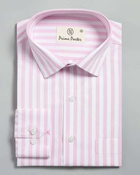 Light Pink Striped Shirt