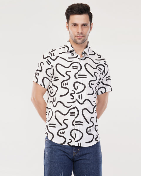 Strokes Printed Shirt