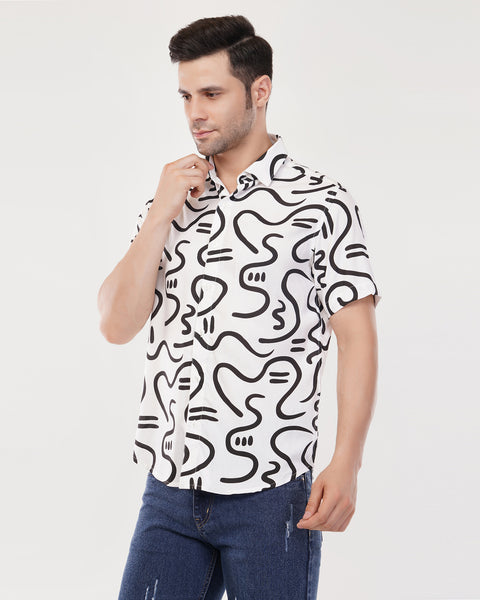 Strokes Printed Shirt