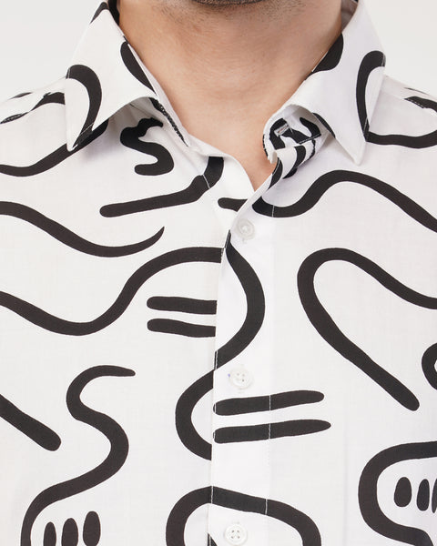 Strokes Printed Shirt