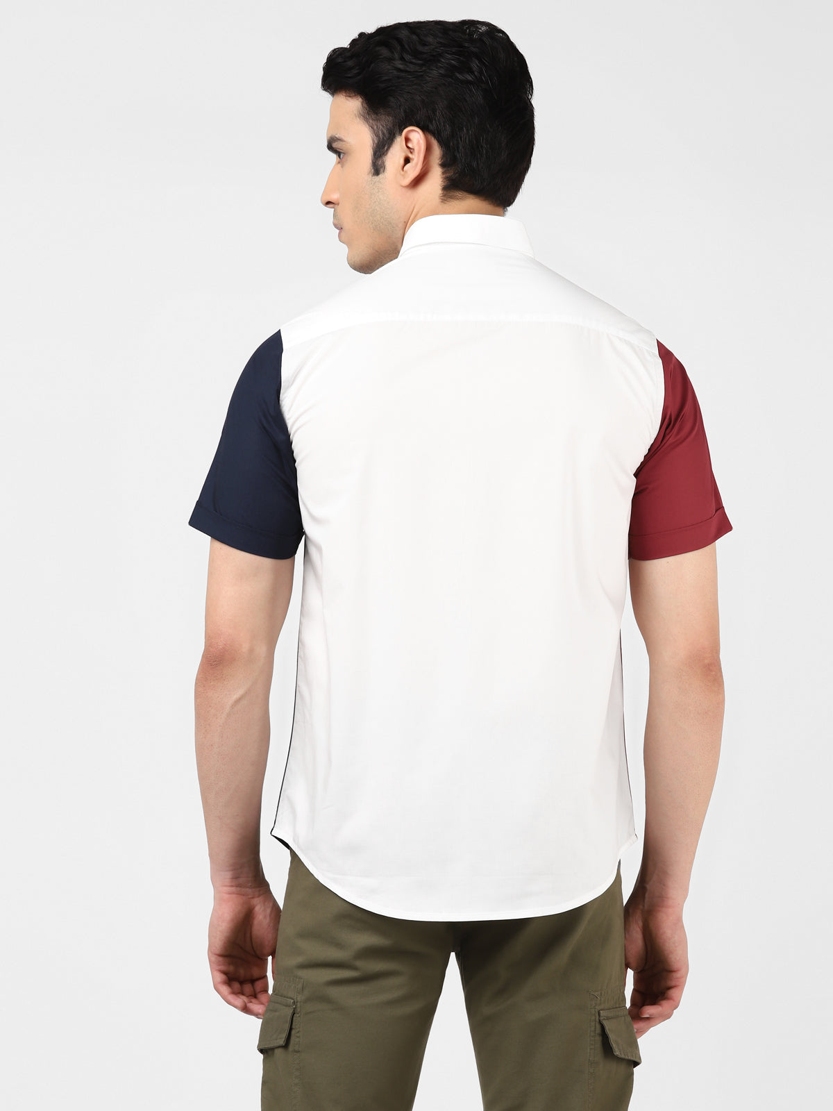 ASOS DESIGN Oversized T Shirt With Half Sleeve And Vertical Colour Block,  $20 | Asos | Lookastic