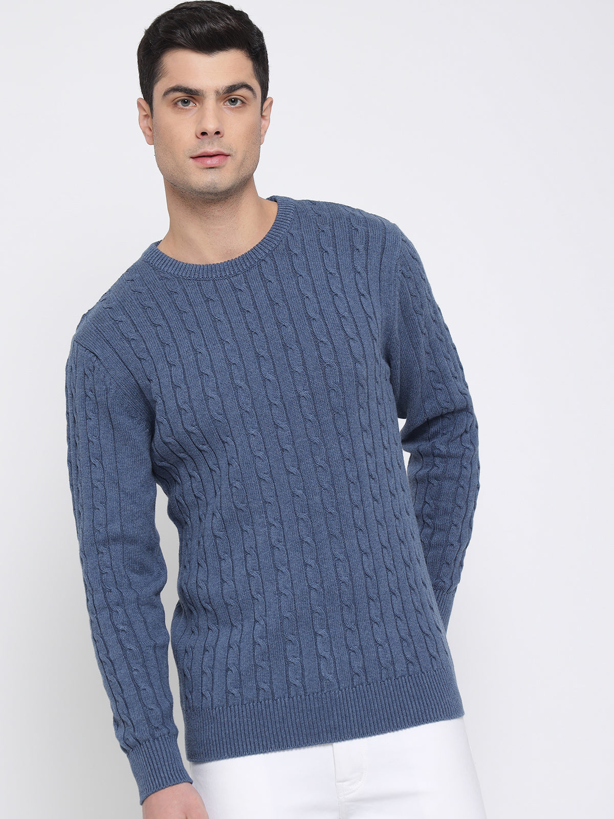 Steel deals blue sweater